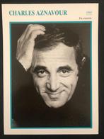 Foto Kaart Charles Aznavour, Ophalen of Verzenden, 1960 tot 1980, Ongelopen, Sterren en Beroemdheden