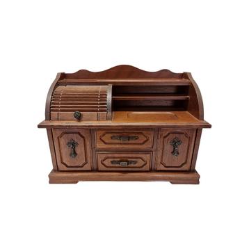 Retro houten miniatuur juwelen bureautje , jaren 80/90 beschikbaar voor biedingen