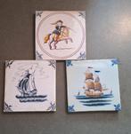 3 Makkumse tegels Tichelaar, Antiek en Kunst, Ophalen of Verzenden