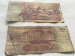 Suriname 2x100 gulden 1991, Postzegels en Munten, Munten en Bankbiljetten | Verzamelingen, Nederland, Ophalen of Verzenden, Bankbiljetten