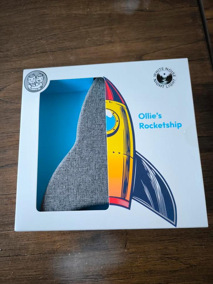 Ollie's Rocketship White Noise lamp - Nieuw, Kinderen en Baby's, Babyfoons, Nieuw, Minder dan 100 meter, Ophalen of Verzenden