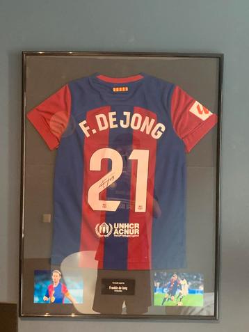 Gesigneerd frenkie de jong shirt beschikbaar voor biedingen