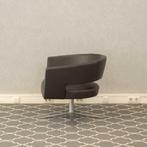 Montis Turner draaifauteuil - donkerbruin leder, Ophalen of Verzenden, Zo goed als nieuw, Leer