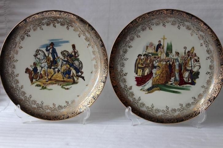 Antieke Schumann Napoleon sierborden 1930-1940, Antiek en Kunst, Antiek | Porselein, Ophalen of Verzenden