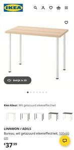 Bureau tafel 100x60cm (Linnmon Adils van IKEA), Huis en Inrichting, Bureaus, Ophalen, Zo goed als nieuw, Bureau
