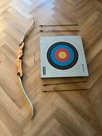Handboog met pijlen en bord, Sport en Fitness, Handboogschieten, Ophalen of Verzenden, Zo goed als nieuw