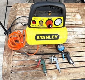 Persluchtcompressor (Stanley) DN200/8/6 met div accessoires beschikbaar voor biedingen