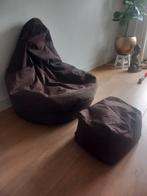 Bruine Loft25 Zitzak met Voetensteun, Ophalen, Zo goed als nieuw, Bruin, Zitzak