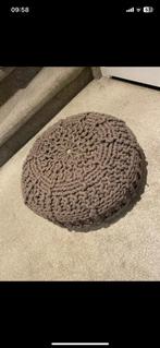 Grote gehaalte poef, Ophalen of Verzenden, Zo goed als nieuw, Rond, Minder dan 50 cm