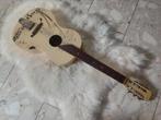 Mooie witte gitaar Perl Gold, Ophalen of Verzenden, Gebruikt, Western- of Steelstringgitaar