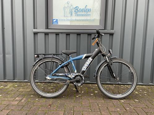 Alpina Yabber 24/37cm 3v Jongensfiets Blauw/Zwart, Fietsen en Brommers, Fietsen | Jongens, Zo goed als nieuw, 24 inch, Handrem