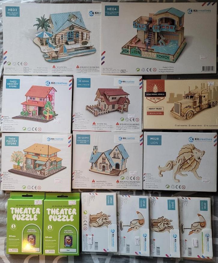 hobby bouwpakketten partij, Hobby en Vrije tijd, Modelbouw | Auto's en Voertuigen, Nieuw, Overige typen, Overige merken, Ophalen of Verzenden