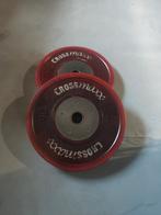 Rode Crossmaxx 25KG olympische bumperplates rood., Ophalen, Halterschijven, Benen, Gebruikt