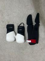 Kickbokshandschoenen + Scheenbeschermers, Gebruikt, Overige, Vechtsportbescherming, Maat L