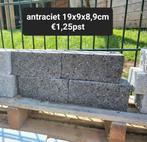 splitblokken antraciet  rox border blokken s-partij, Tuin en Terras, Nieuw, Minder dan 100 cm, Minder dan 25 cm, Beton