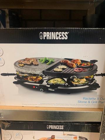 Princess Raclette 8 Oval Stone & Grill Party beschikbaar voor biedingen