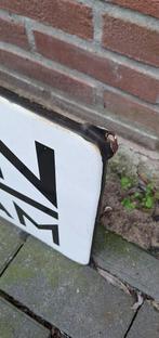 Groot emaille reclamebord, naambord van Hensen Rotterdam., Reclamebord, Gebruikt, ., Ophalen of Verzenden