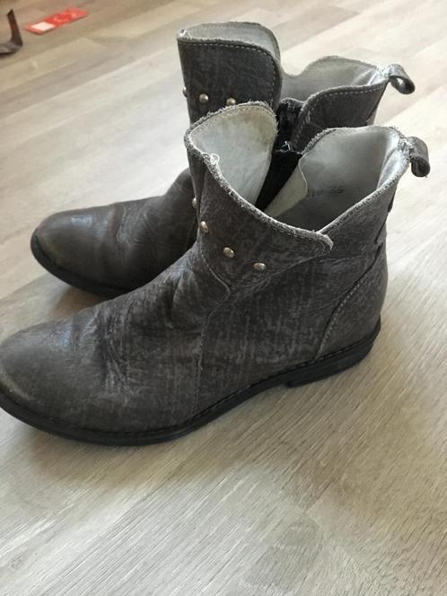 MINIBEL leren laarsjes, grijs maat 33 netjes, Kinderen en Baby's, Kinderkleding | Schoenen en Sokken, Gebruikt, Schoenen, Meisje