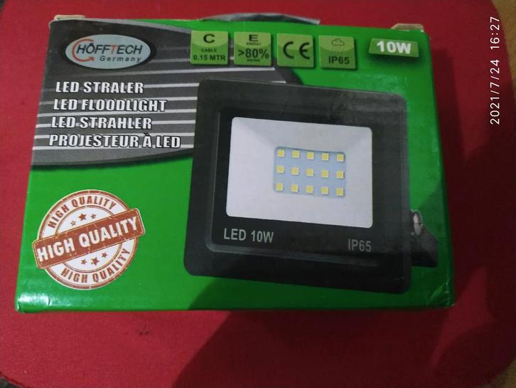 LED Straler 10W - Slim Line Floodlight - IP65 Buitenlamp, Tuin en Terras, Buitenverlichting, Nieuw, Wandlamp, Minder dan 50 watt