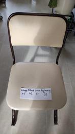4 ijzeren eetstoelen, Ophalen, Gebruikt, Wit, Vier