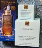 Estee lauder Set: nachtcreme + serum + oogcreme, Ophalen of Verzenden, Zo goed als nieuw, Gehele gezicht