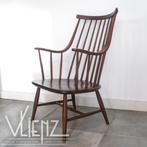 Vintage hout Lena Larsson spijlenstoel stoel fauteuil Nesto, Gebruikt, Vintage, midcentury, mid century, retro, design, -, -