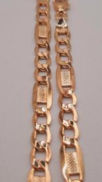 gouden platte ketting 14kt, Www.bredajuwelier.nl, Nieuw, Ophalen of Verzenden, Www.bredajuwelier.nl