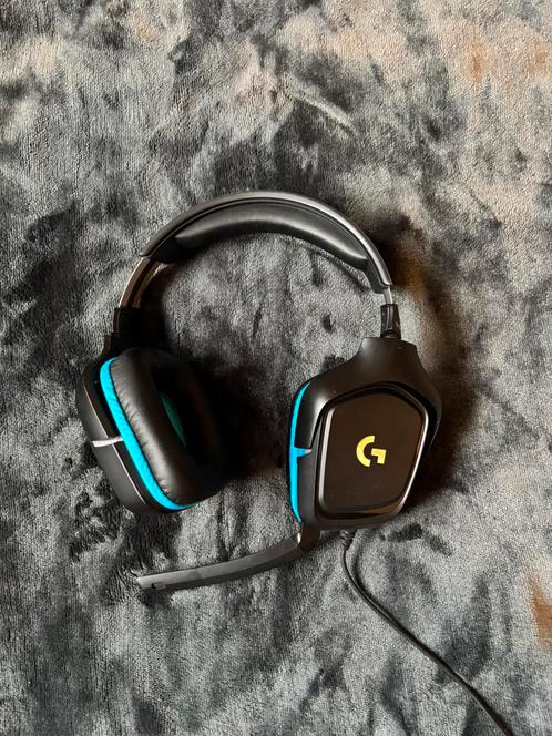 Logitech G432 Gaming Headset – 7.1 Surround Sound, Computers en Software, Headsets, Zo goed als nieuw, Over-ear, Gaming headset