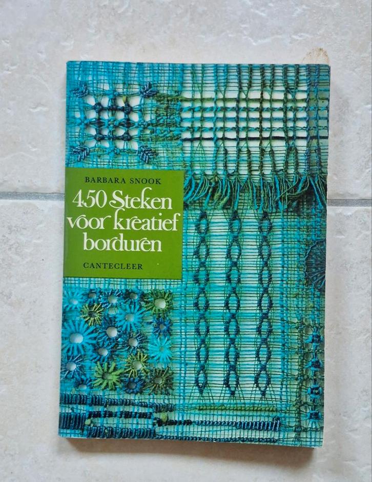 450 Steken voor Kreatief Borduren - Barbara Snook, Hobby en Vrije tijd, Borduren en Borduurmachines, Gebruikt, Patroon, Handborduren