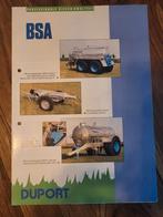 Tractor folder BSA Duport pomptankwagens, Ophalen of Verzenden, Zo goed als nieuw