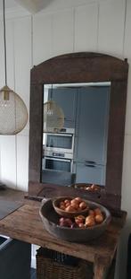 Spiegel,  stoer en sober, Ophalen of Verzenden, Gebruikt, Rechthoekig, Minder dan 100 cm