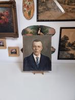 Oud klein olieverf portret * schapenweide *, Antiek en Kunst, Curiosa en Brocante, Ophalen of Verzenden