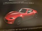 Mazda MX5 Bilstein óók Recaro sportstoelen cabriolet folder, Ophalen of Verzenden, Zo goed als nieuw, Mazda