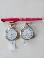 Twee antieke zakhorloges: Remontoir & Junghans, Ophalen of Verzenden, Staal, Zakhorloge, Overige merken