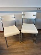 Zes stapelbare plastic stoelen, Huis en Inrichting, Stoelen, Ophalen of Verzenden, Zo goed als nieuw, Vijf, Zes of meer stoelen