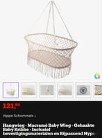Mooie beige/zandkleurige macrame hangwieg, Ophalen, Zo goed als nieuw, Wieg