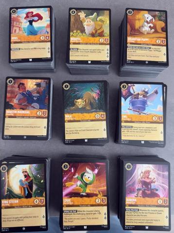 Lorcana complete NonFoil Common & Uncommon set 1 t/m 9 beschikbaar voor biedingen