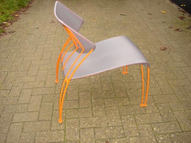 Stoel "PS Hasslo" ontwerp Monika Mulder [ Ikea, jaren 90 ], Huis en Inrichting, Stoelen, Gebruikt, Eén, Kunststof, Metaal, Overige kleuren