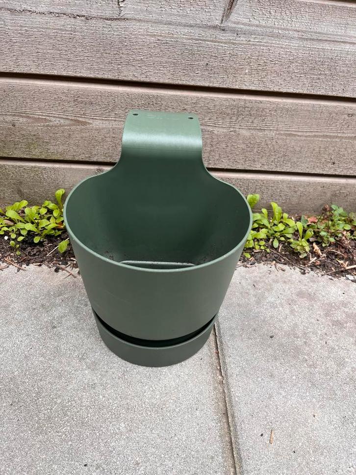 Elho Greenville Balkonbak - Groen, Tuin en Terras, Bloembakken en Plantenbakken, Zo goed als nieuw, Kunststof, Balkon, Minder dan 30 cm