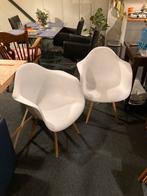 Kuipstoelen, Huis en Inrichting, Stoelen, Ophalen of Verzenden, Zo goed als nieuw, Wit, Twee