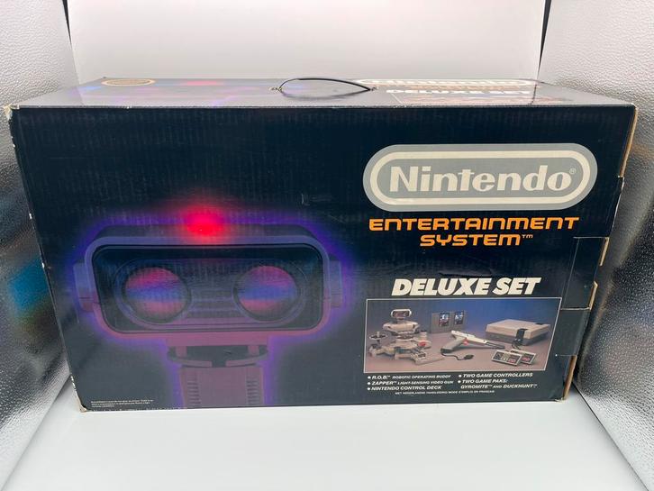 Nintendo Nes Deluxe Set R.O.B. Gyromite Duckhunt PAL HOL CIB, Spelcomputers en Games, Spelcomputers | Nintendo NES, Zo goed als nieuw