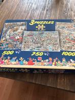 Te koop: Jan van Haasteren. Een 3 in 1 puzzel., Ophalen, 500 t/m 1500 stukjes, Gebruikt