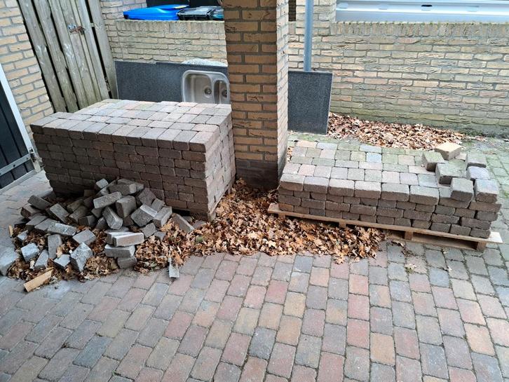 Gebruikte bestrating tegels, Tuin en Terras, Tegels en Klinkers, Gebruikt, Terrastegels, Beton, 10 m² of meer, Ophalen