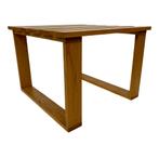 Vintage latten salontafel bijzettafe jaren 70 eiken slatted, Huis en Inrichting, Tafels | Salontafels, Ophalen, Gebruikt, 50 tot 100 cm