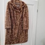 Vintage Lange Bruine Bontjas, Bruin, Maat 42/44 (L), Ophalen of Verzenden, Vintage