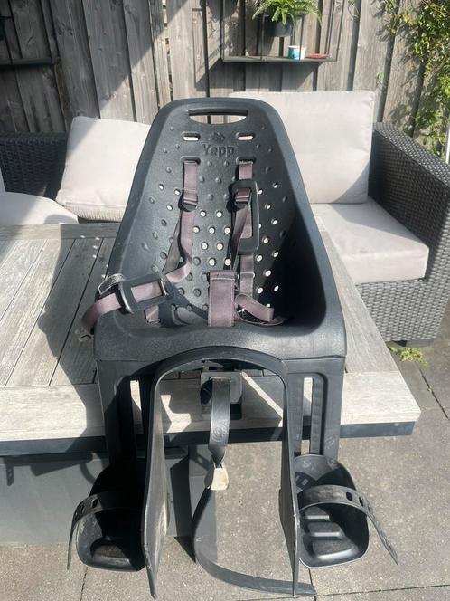 Yepp Achterzitje zwart, Fietsen en Brommers, Fietsaccessoires | Fietsstoeltjes, Zo goed als nieuw, Ophalen of Verzenden