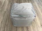 Poef grijs, Gebruikt, Vierkant, Minder dan 50 cm, Ophalen of Verzenden