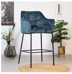 Barkruk jayron blauw 2x, 2 krukken, Ophalen, 60 tot 90 cm