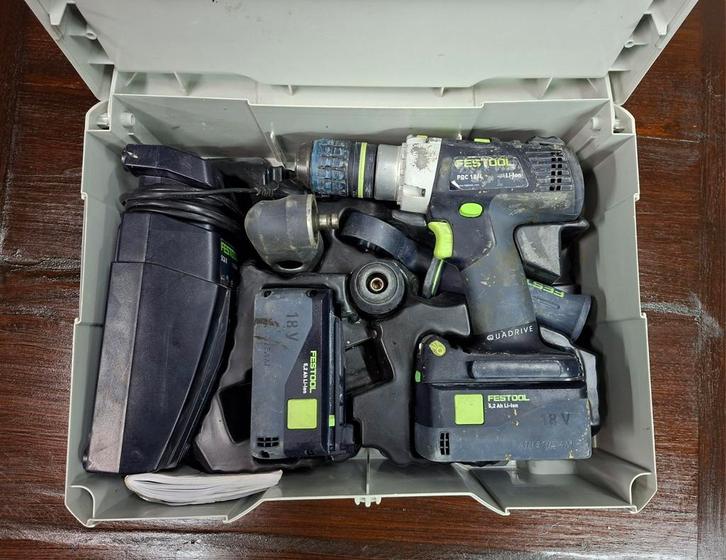 Festool Quadrive 18/4 li XL set, Doe-het-zelf en Verbouw, Gereedschap | Boormachines, Boor- en Schroefmachine, Ophalen of Verzenden