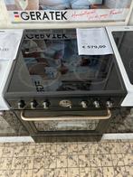 Keramische fornuis zwart retro nieuw